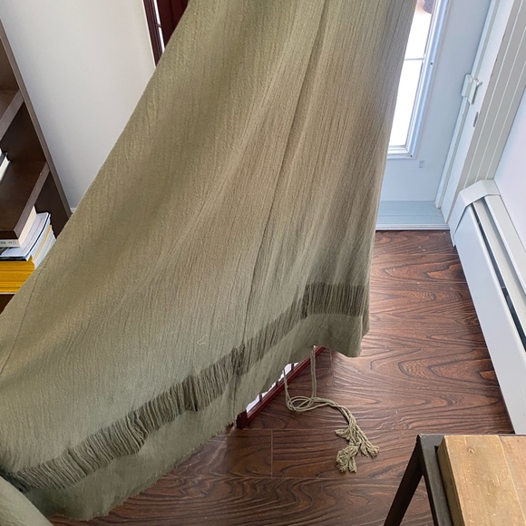 Gorgeous sage dress hand wove, naturally dyed. - Picture 7 of 7